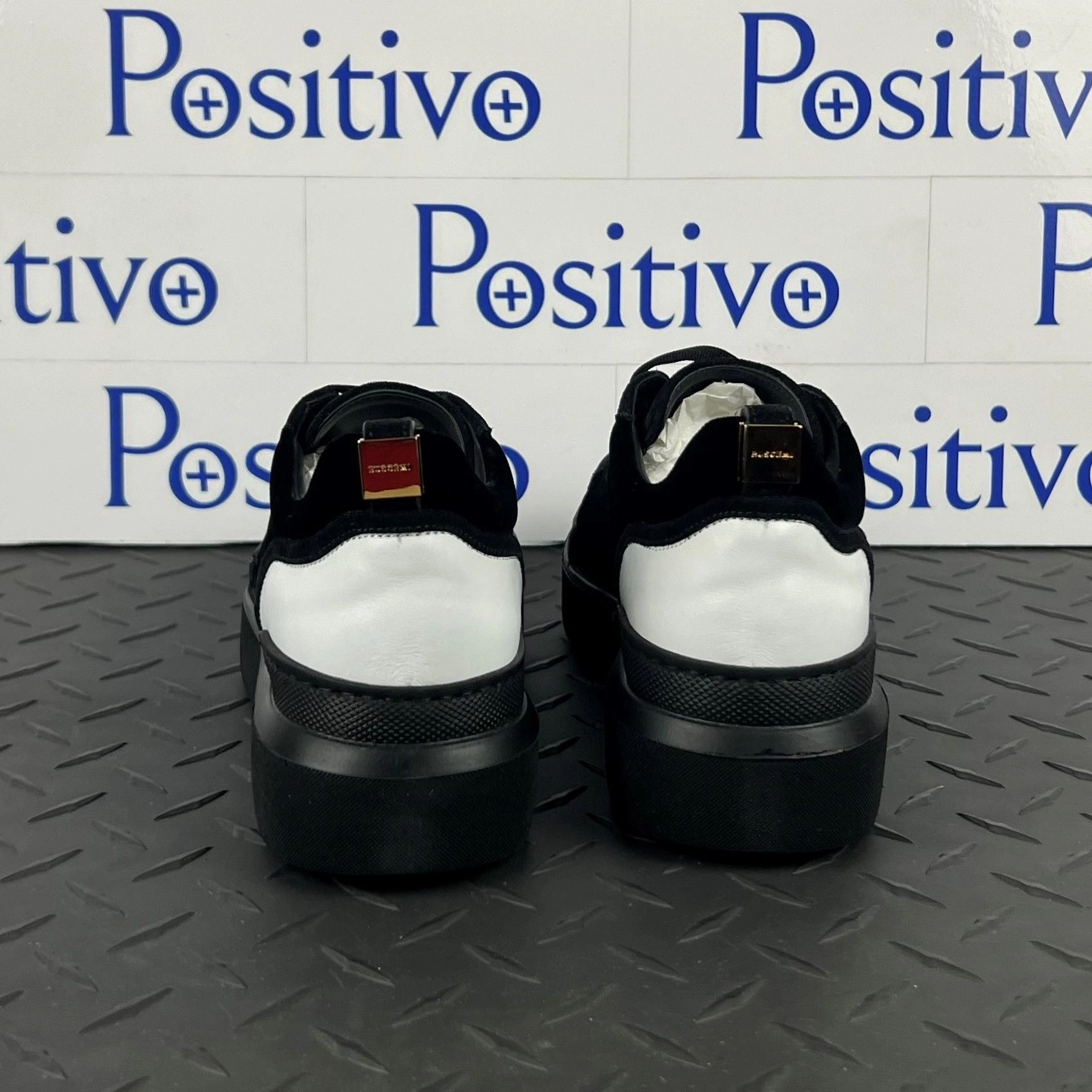 Sneakers For Winter Buscemi Womens Ninna Velvet Black Leather Sneakers