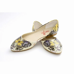 Cross Road Butterfly Ballerinas Shoes NSS359