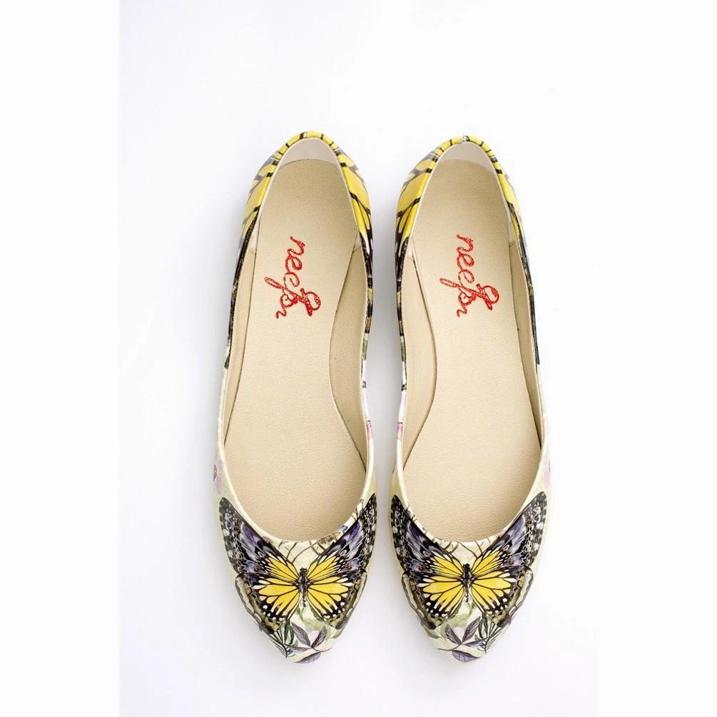 Butterfly Ballerinas Shoes NSS359 Versatile Breathable Material