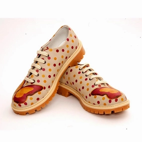 Leather Touch Elastic Butterfly Oxford Shoes TMK6507