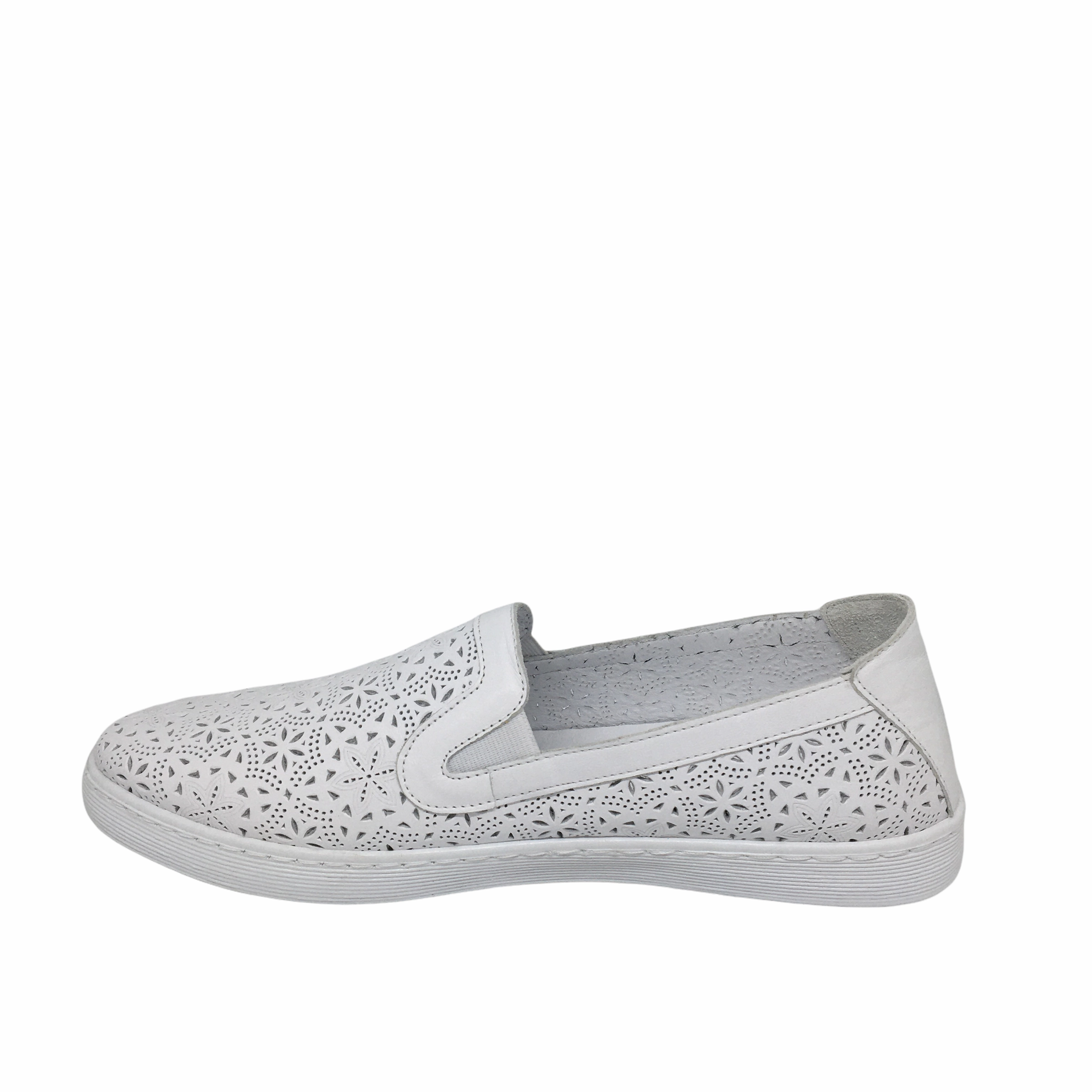 Cabello EG19 ~ White ~ Taupe ~ Pistachio ~ Slip on Leather Classic Look Rest Walk