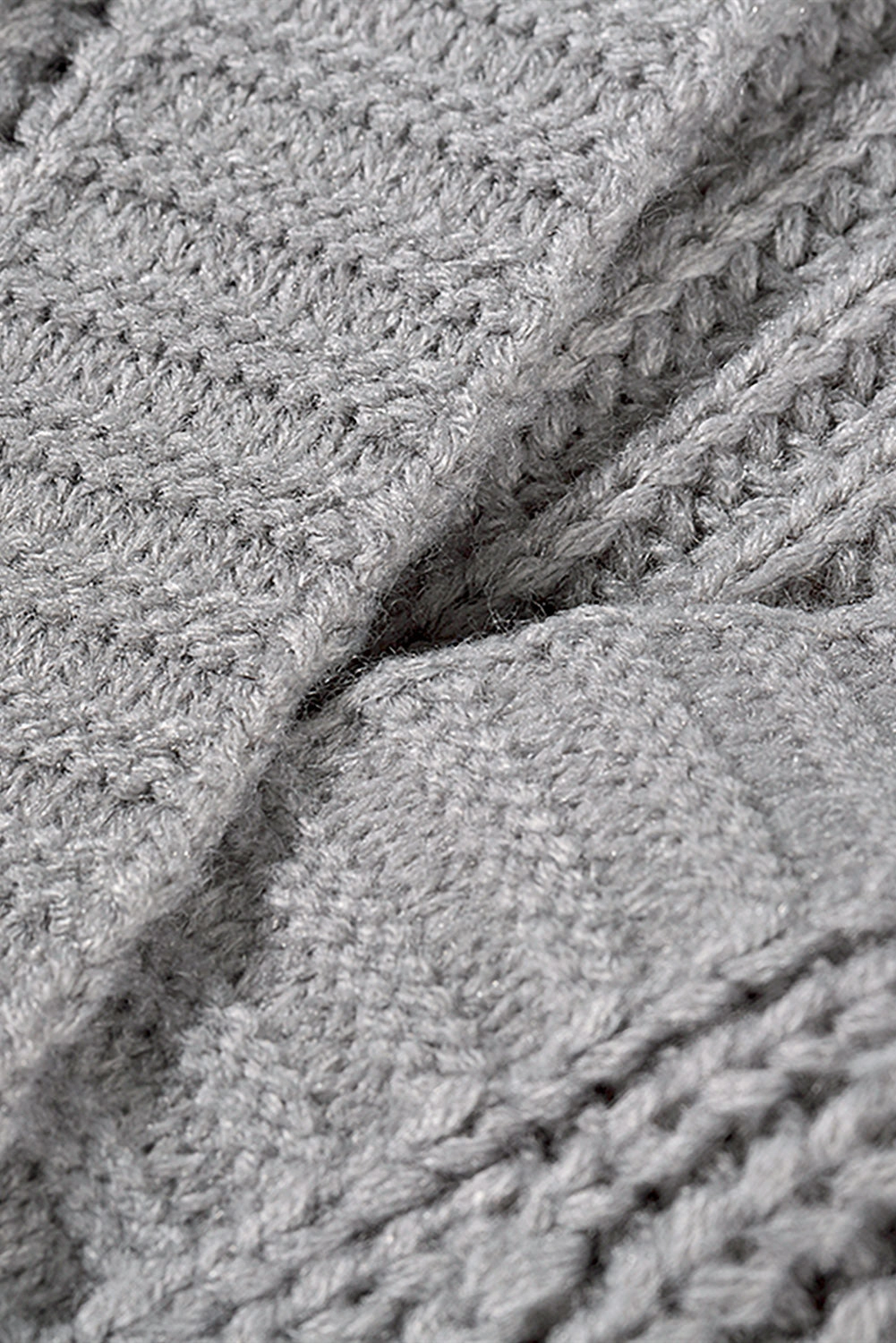 Cable Sleeve Long Cardigan Nonslip Work Boots