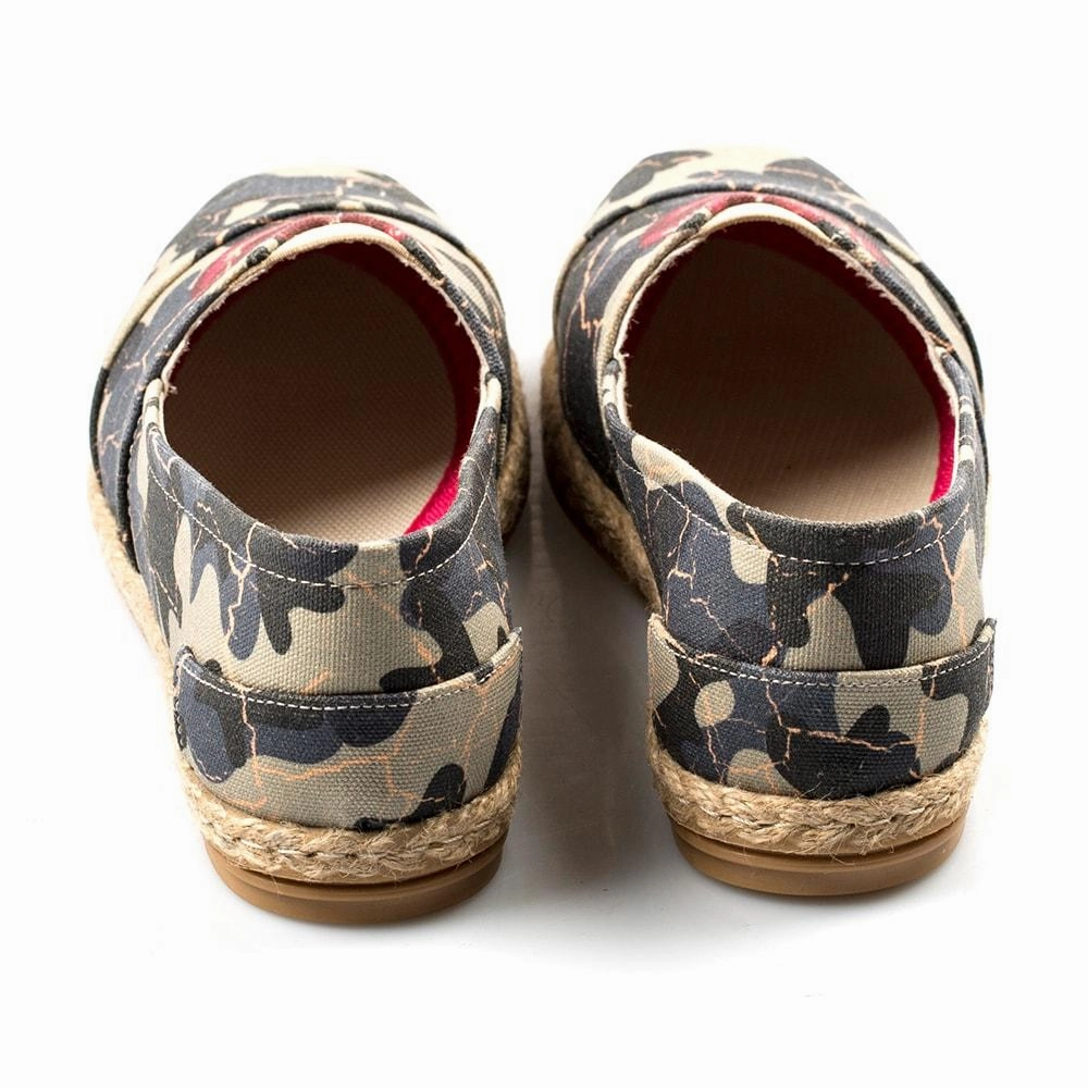 Skin Fresh Bright Gold Camouflage Ballerinas Shoes TMH2206