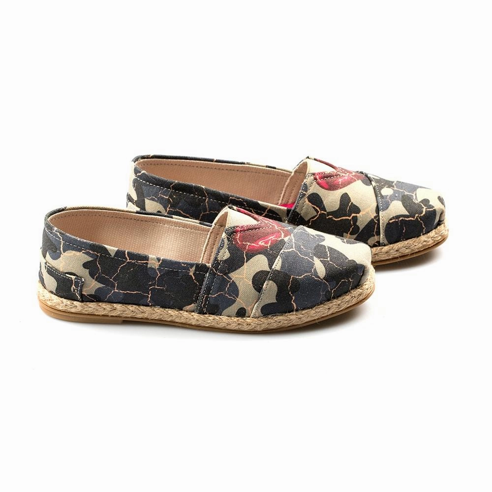 Stage Pop Impact Resistance Camouflage Ballerinas Shoes TMH2206