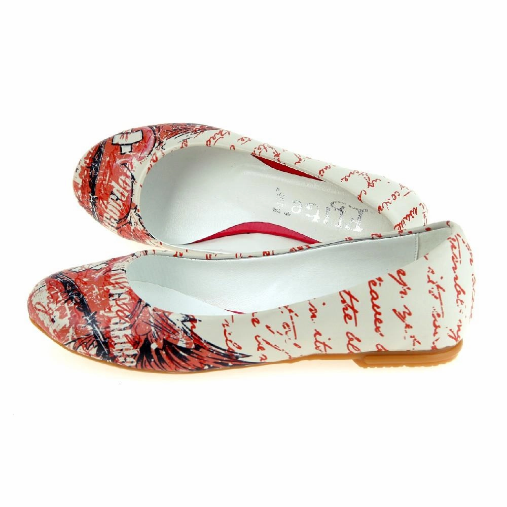 Wounded Heart Ballerinas Shoes 1063 Fashion Glow Coastal vibe