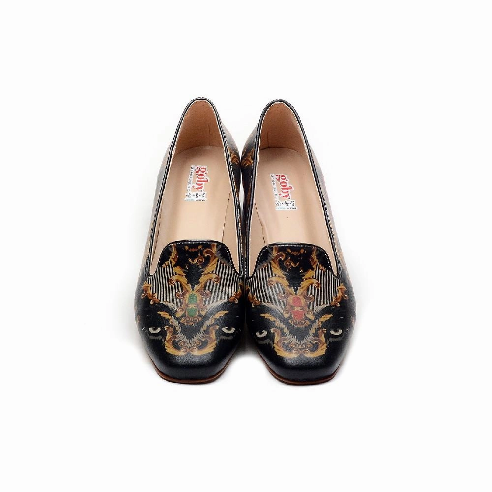 Career Heel Shoes DB127 Zip Fast Lift Up