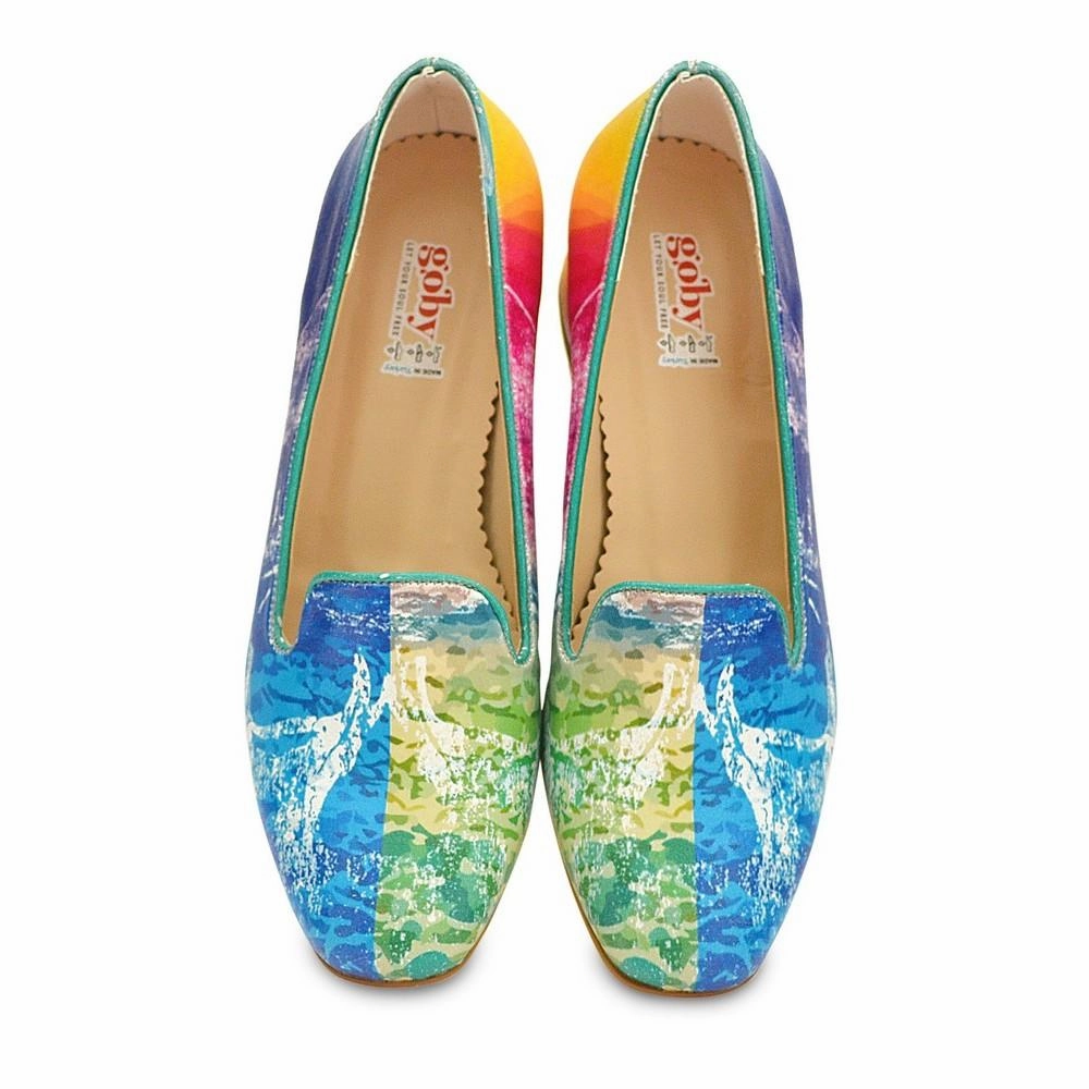 Style Goal Garden Walk Career Heel Shoes WDB109