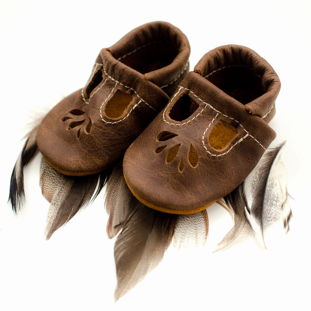 Carob LOTUS T-strap Shoes Baby and Toddler Biggest High Heels Ever