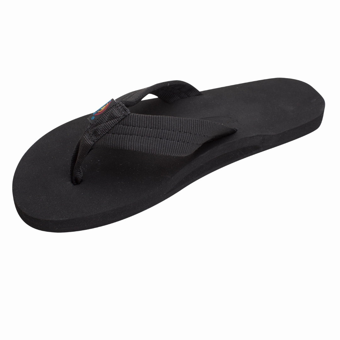 Comfortable Use Marathon running RAINBOW 301ASTSPSM/BKBK THE CLOUD MN'S (Medium) Black/Black Leather Strap Sandals