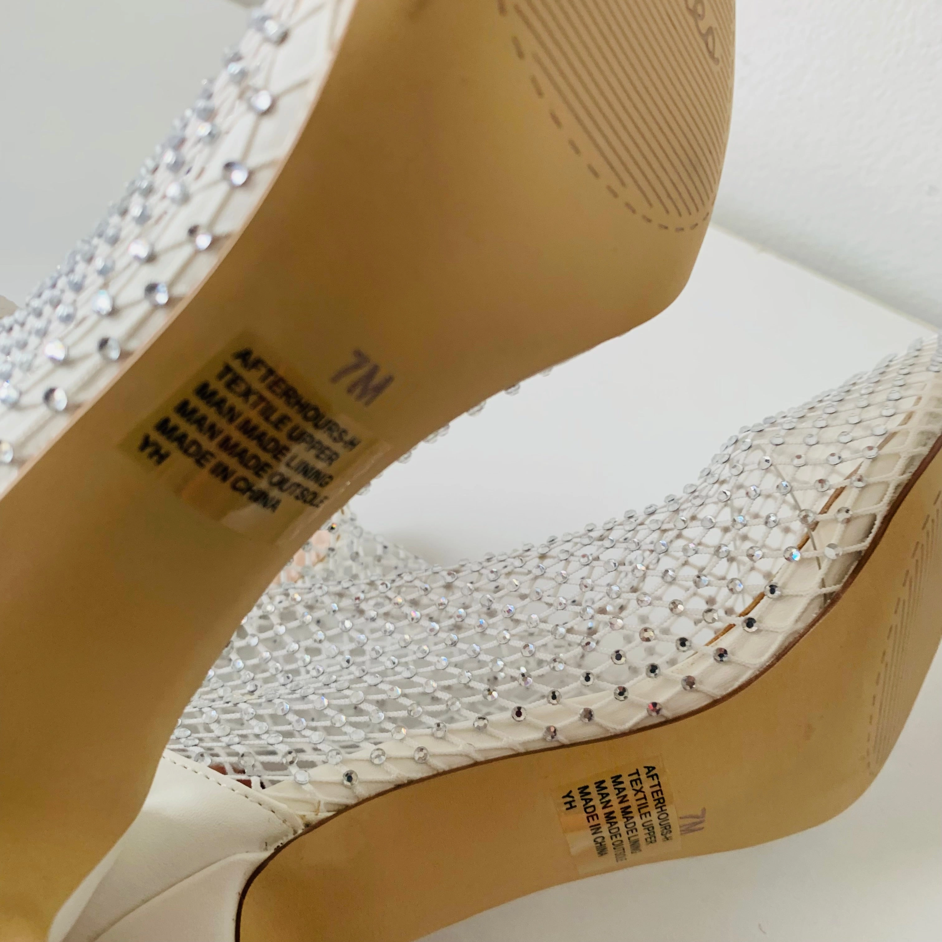 Nizza Shoes Adidas Charles by Charles David Afterhours White Mesh Bootie Size 7 New