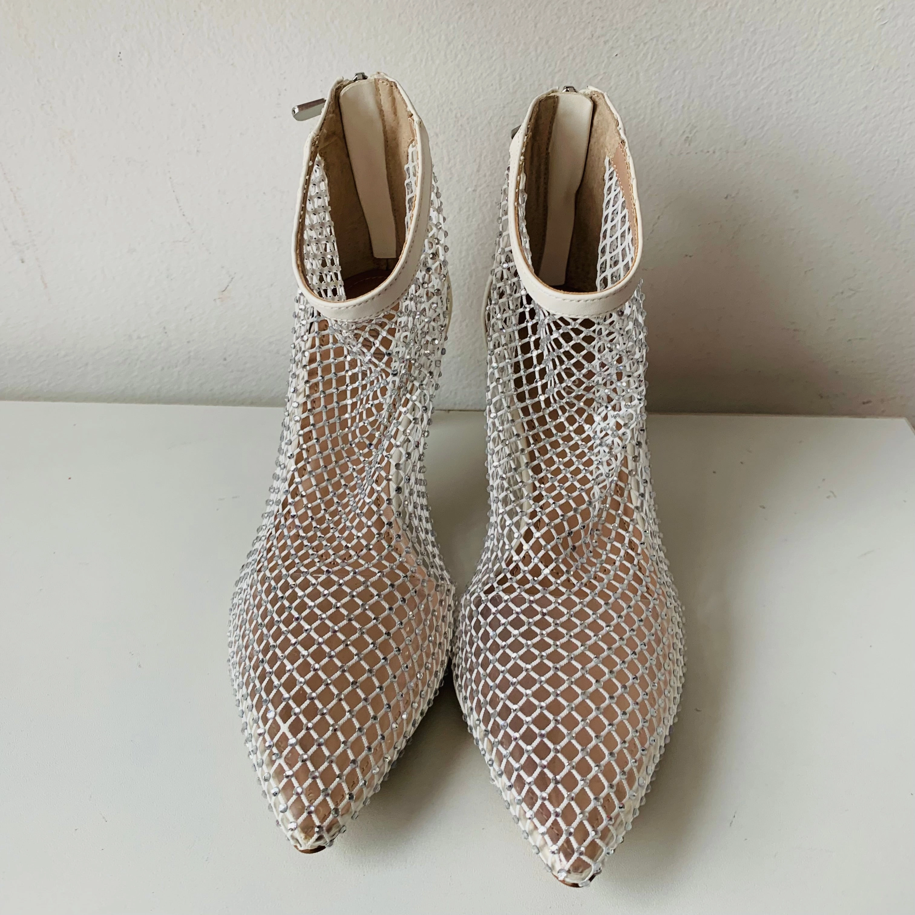 Charles by Charles David Afterhours White Mesh Bootie Size 7 New Adidas S2g Spikeless 24 Golf Shoes