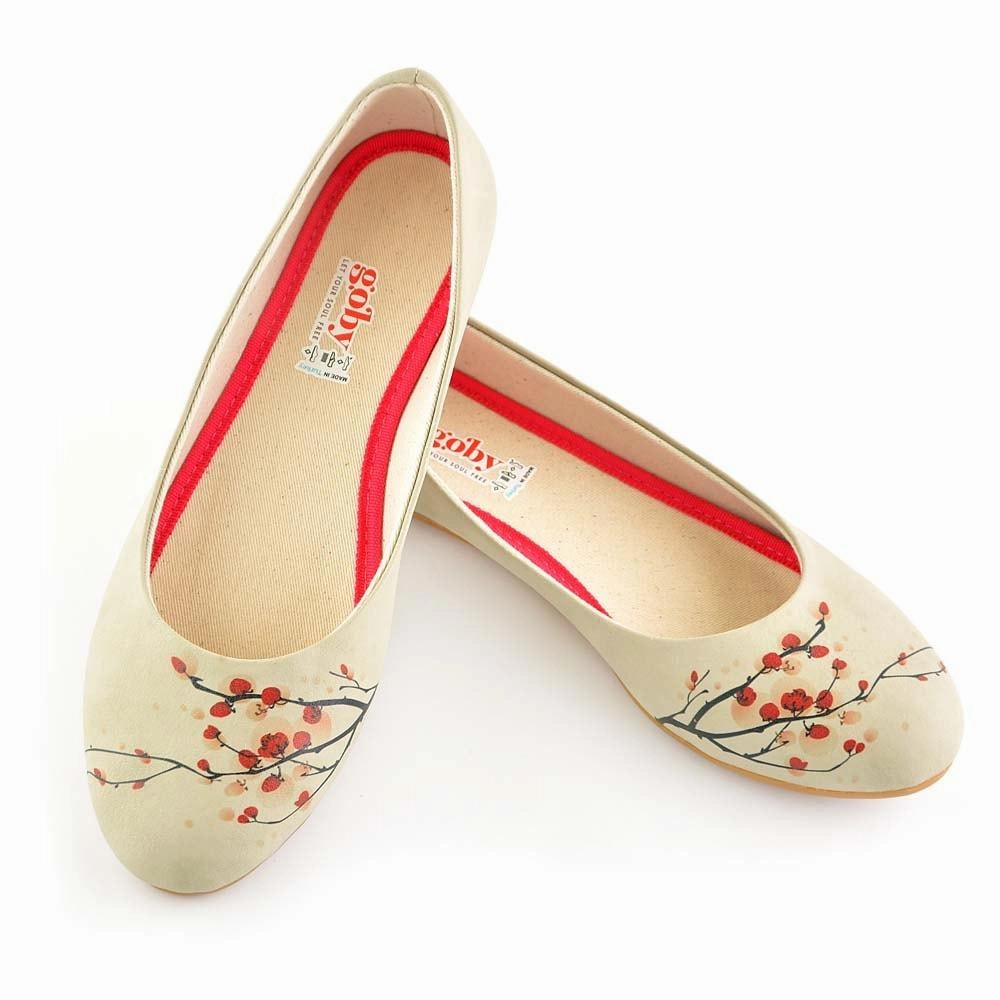 Lightweight Design Cherry Blossom Ballerinas Shoes 1031