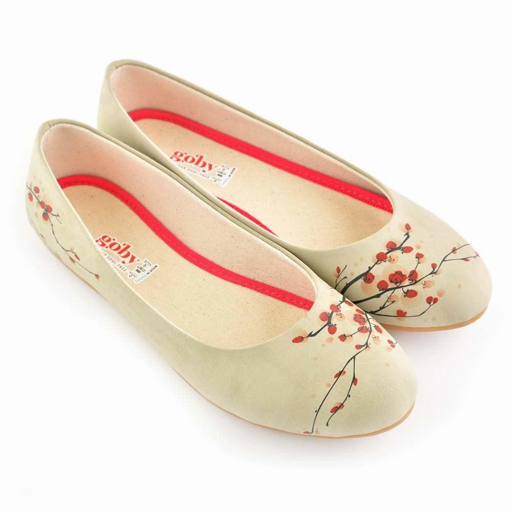 Path Free Cherry Blossom Ballerinas Shoes 1031