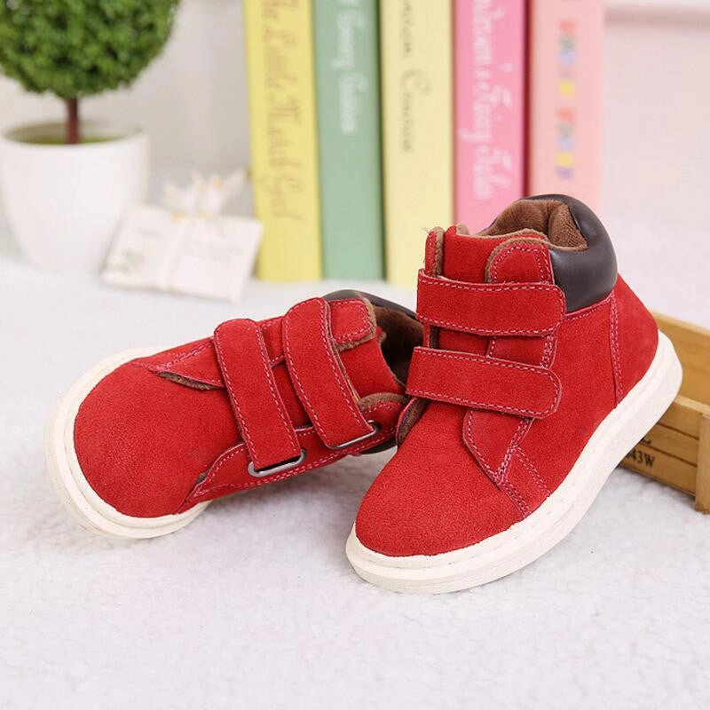 Children Martin Boots Winter Coral Fleece Kids Boots For Girl Shoes With Rubber Soles Of Boys Boots Children Shoes Size Georgia Boots Steel Toe