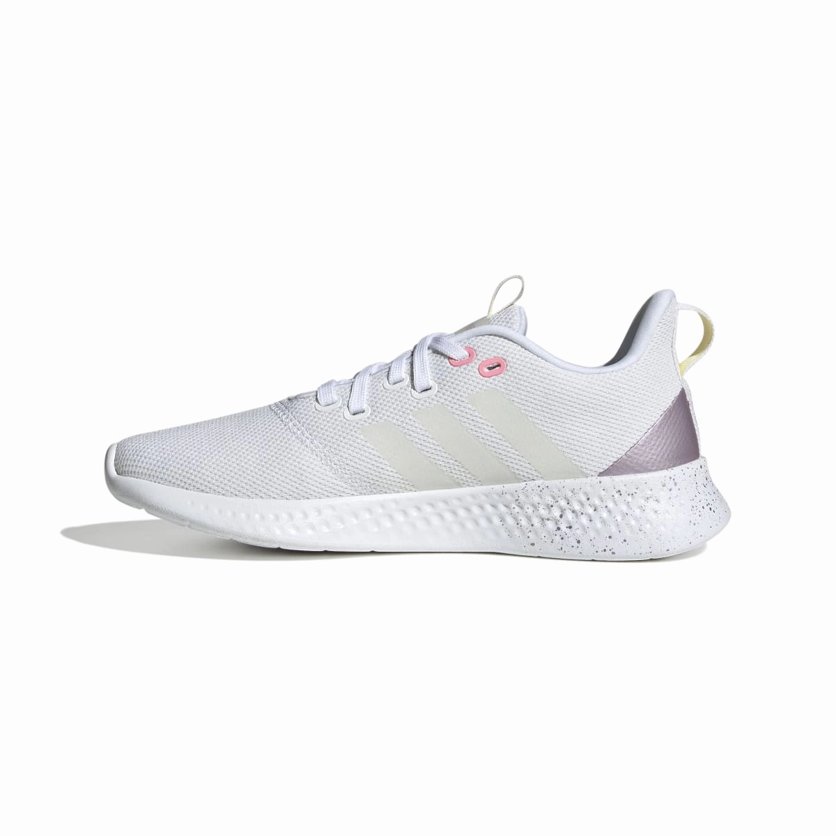 Male - runner Cutting-edge ADIDAS GV8930 PUREMOTION WMN'S (Medium) White/White/Purple Metallic Textile Running Shoes