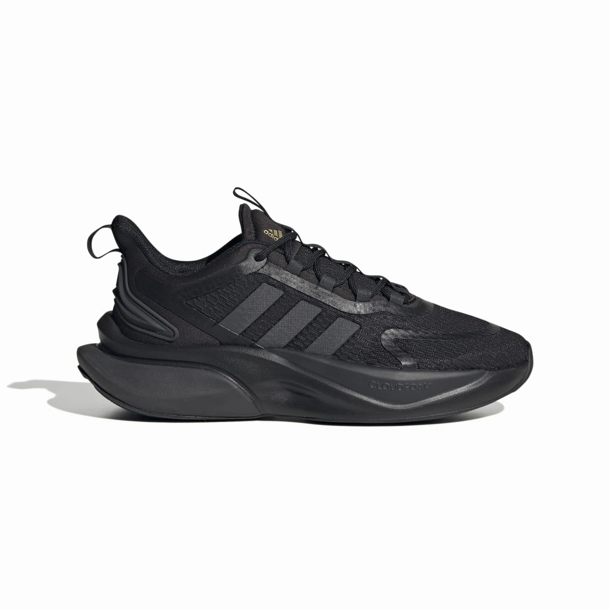 ADIDAS HP6149 ALPHABOUNCE  WMN'S (Medium) Black/Carbon/Gold Mesh Running Shoes Running essentials Strength