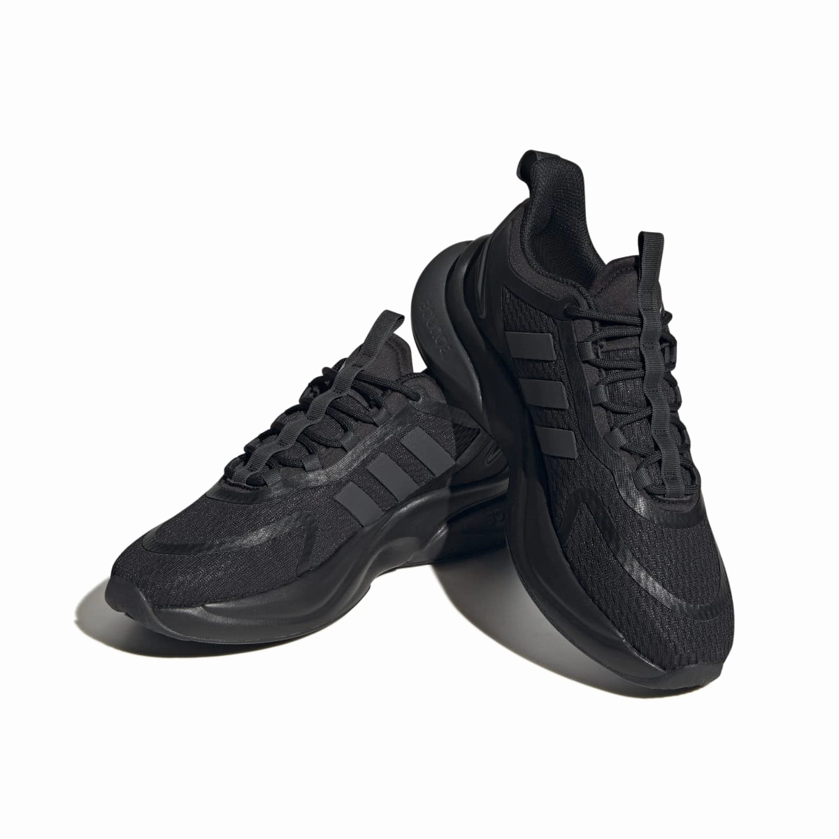 ADIDAS HP6149 ALPHABOUNCE  WMN'S (Medium) Black/Carbon/Gold Mesh Running Shoes Spring - running moisture - wicking shoe attribute