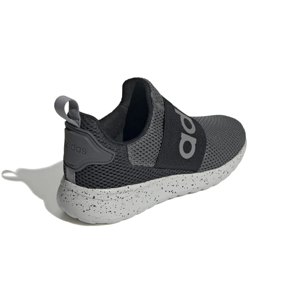 Weatherproof Protective Shoes ADIDAS Q47208 LITE RACER ADAPT 4.0 K JR'S (Medium) Grey/Grey/Black Mesh Running Shoes