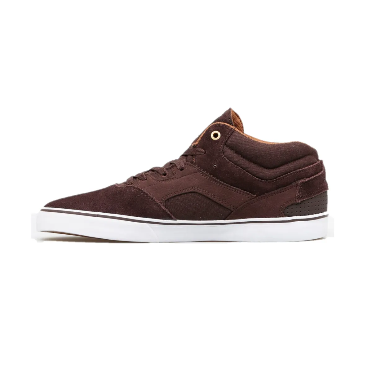 EMERICA 6102000107 919 WESTGATE MID VULC MN'S (Medium) Dark Brown Leather Skate Shoes Fun Hike Steady Hike