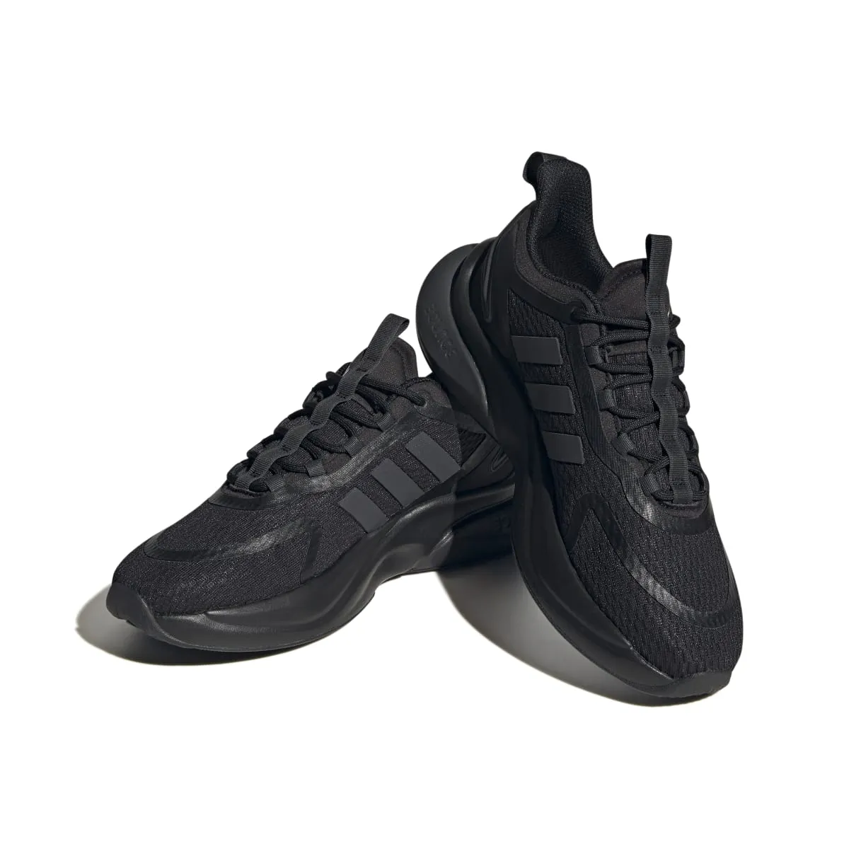 ADIDAS HP6149 ALPHABOUNCE  WMN'S (Medium) Black/Carbon/Gold Mesh Running Shoes Spring - running moisture - wicking shoe attribute