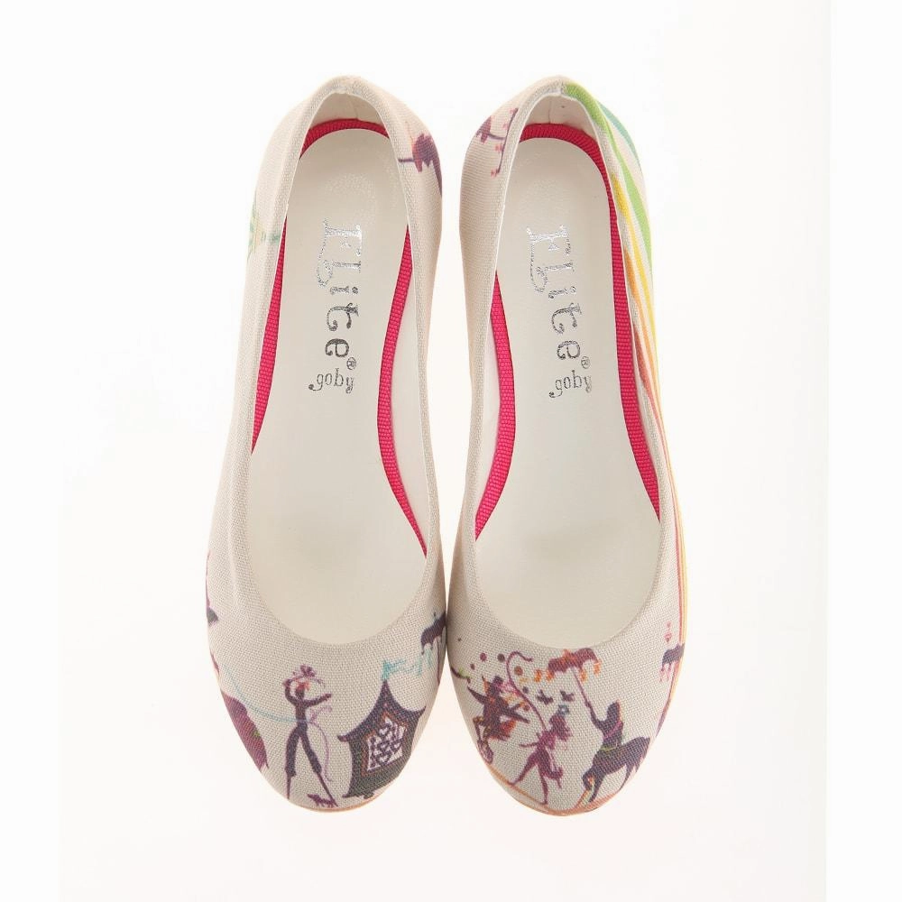Durable Build Chic Cool Circus Ballerinas Shoes 1108