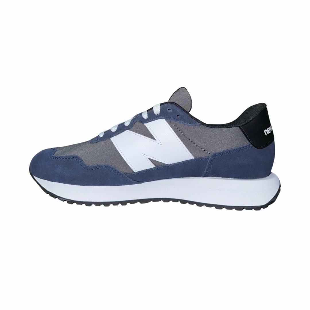 Grass Hike Sport Inspired NEW BALANCE MS237MCN 237 MN'S (Medium) Castlerock/White Leather, Suede & Mesh Lifestyle Shoes