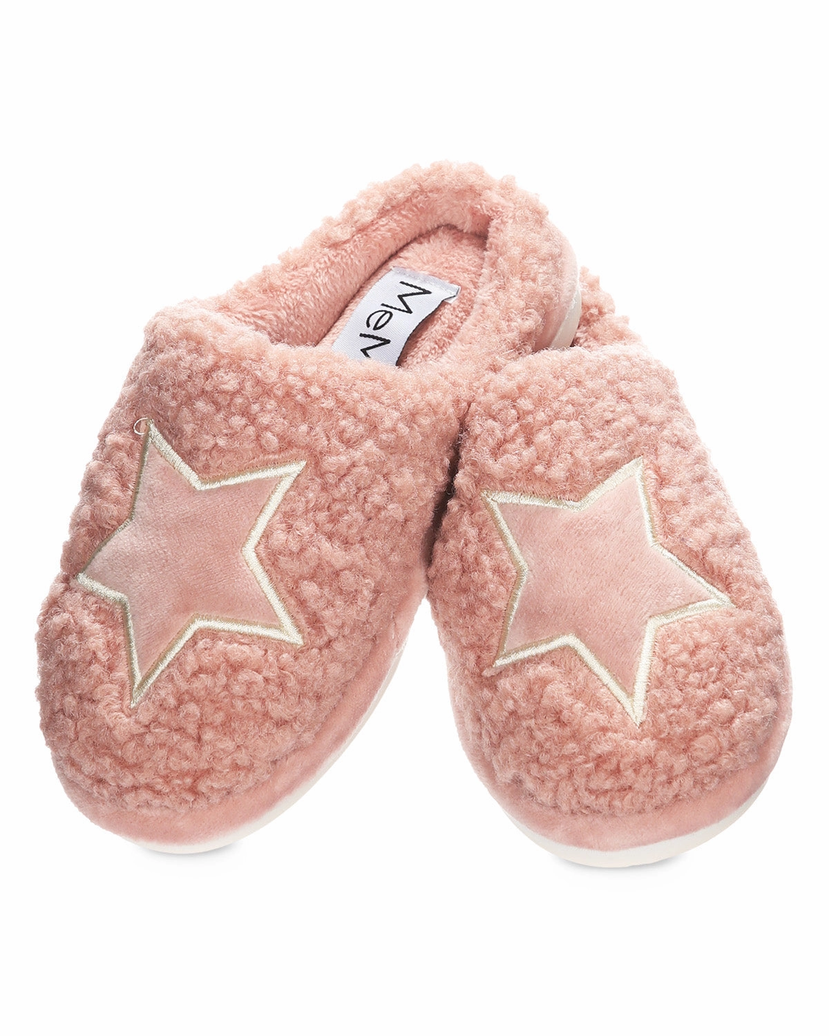 Kids' Embroidered Shaggy Star Non-Skid Slippers Slippers For Cat