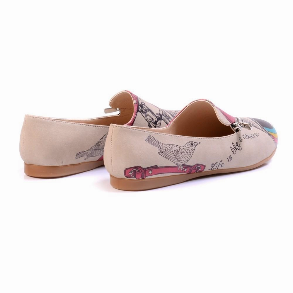 Urban Walk Life is Like a Camera Ballerinas Shoes YAB309