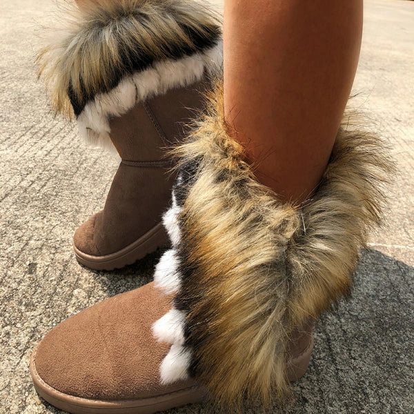 Adidas Special Edition Shoes Purpdrank - Brown Casual Daily Patchwork Round Keep Warm Comfortable Shoes