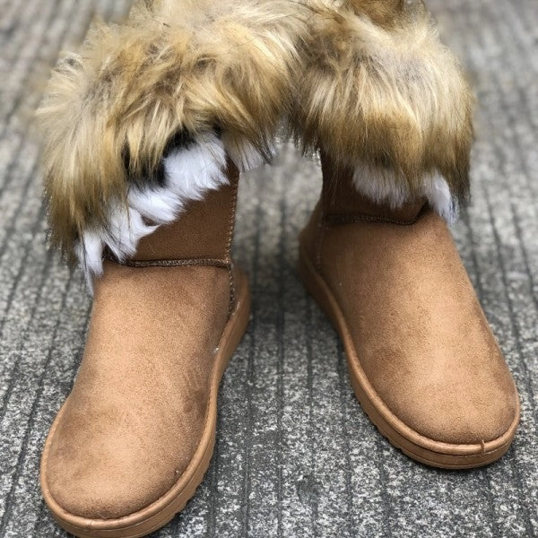 Purpdrank - Brown Casual Daily Patchwork Round Keep Warm Comfortable Shoes Adidas 3 Stripe Shoes