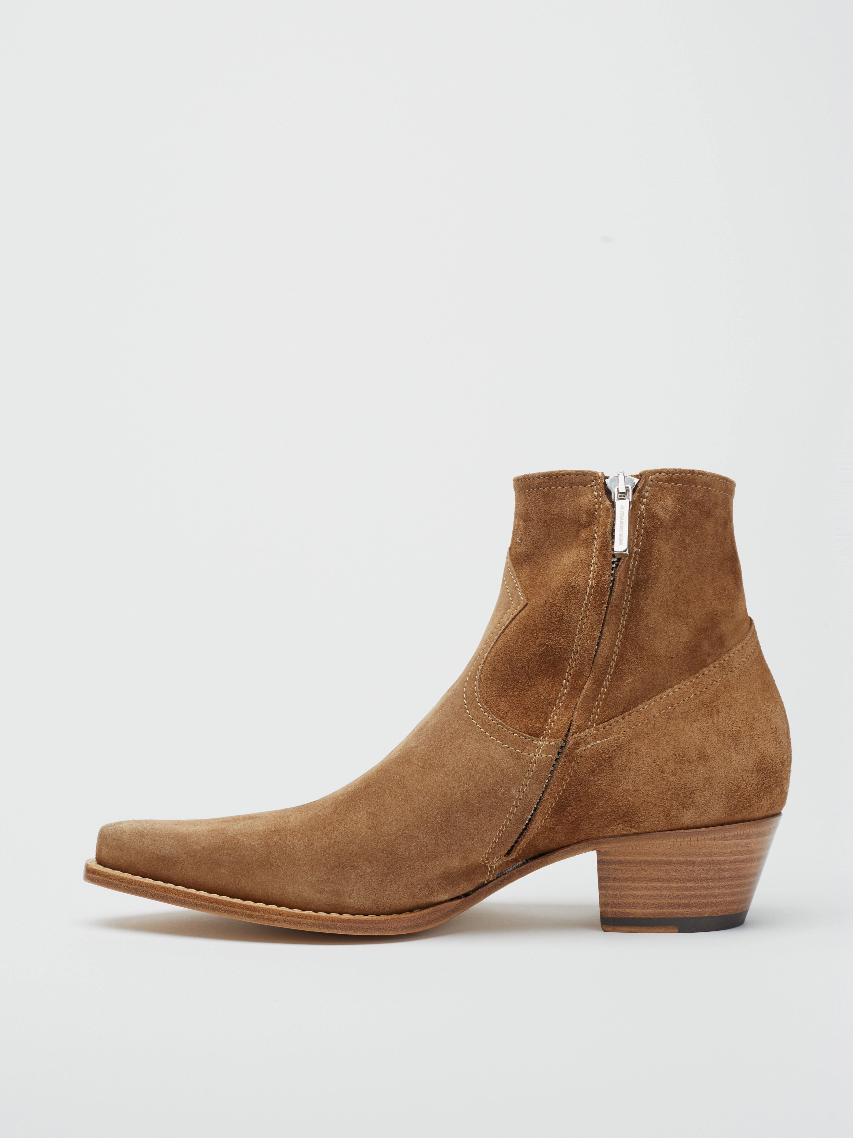 CLINT ANKLE BOOT IN TOBACCO SUEDE Evo Ski Boots