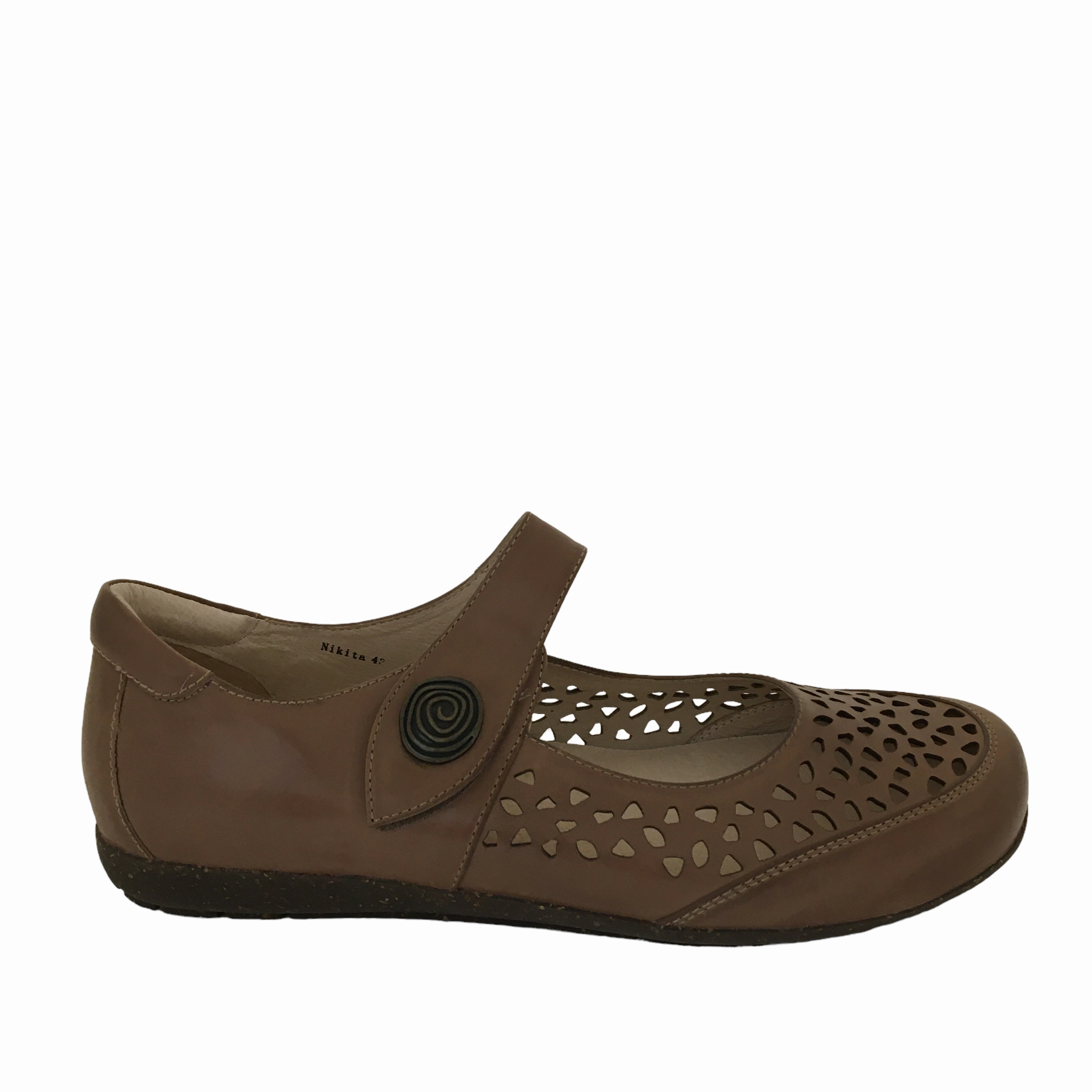 Storm Jog Klouds Nikita ~ Red ~ Tan ~ Leather Mary Jayne Leather Orthotic Friendly