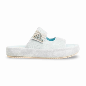 Terrifier Slippers Spirit Halloween Sky Blue Formal Slipper For Women PU0444