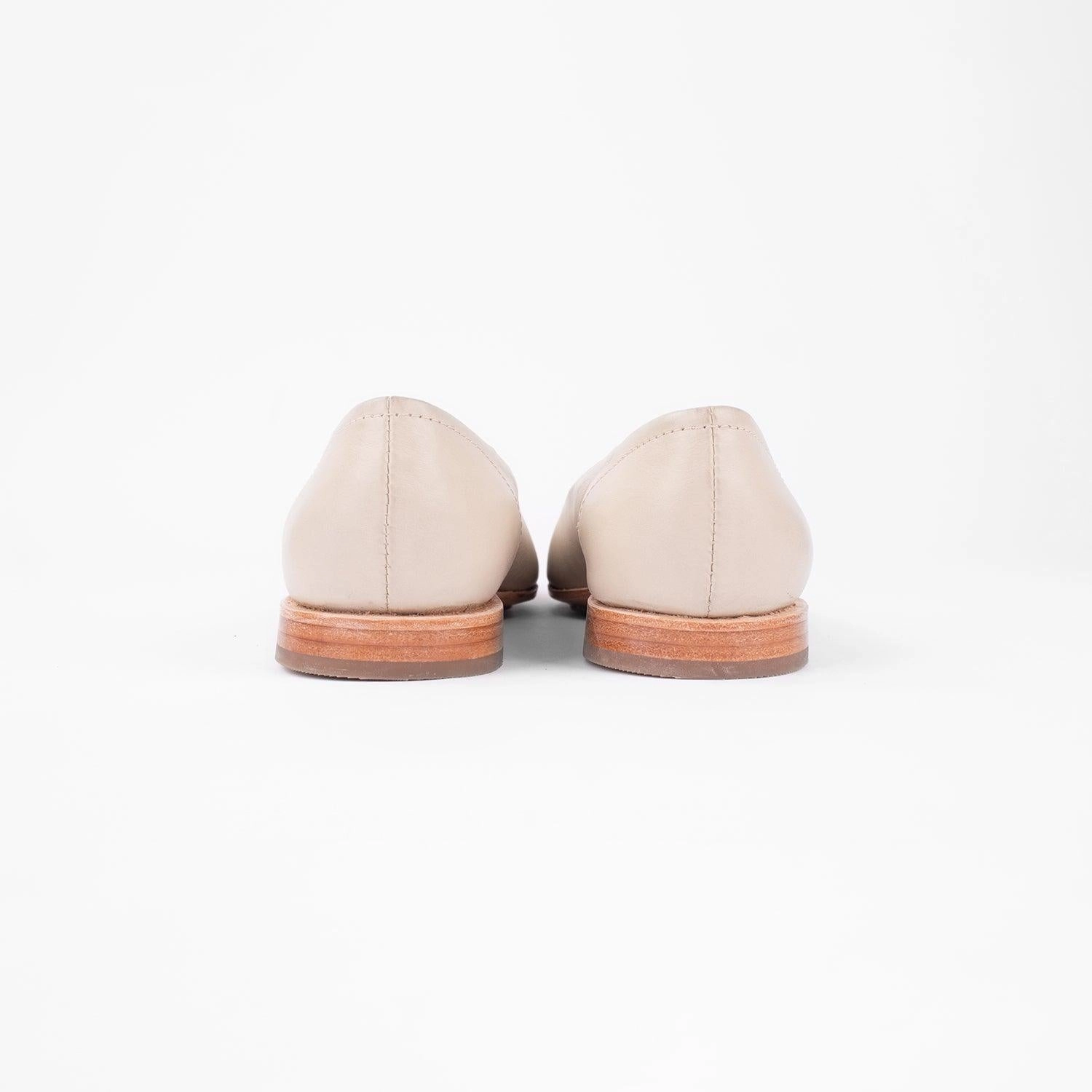 MK22910  - Rumi Flats Bone [Women's Leather Shoes] Cycling Shoes For Flat Pedals Road Bike