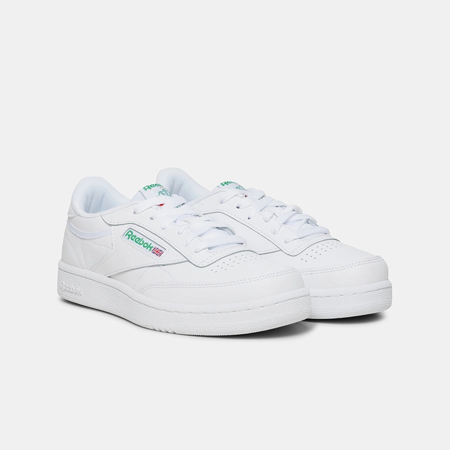 Club C Shoes - Grade School White/Glen Green/Vector Blue Men Chanel Tennis Shoes