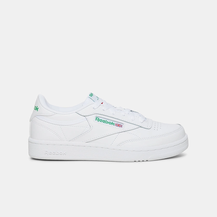 Club C Shoes - Grade School White/Glen Green/Vector Blue Tennis Shoes To Work