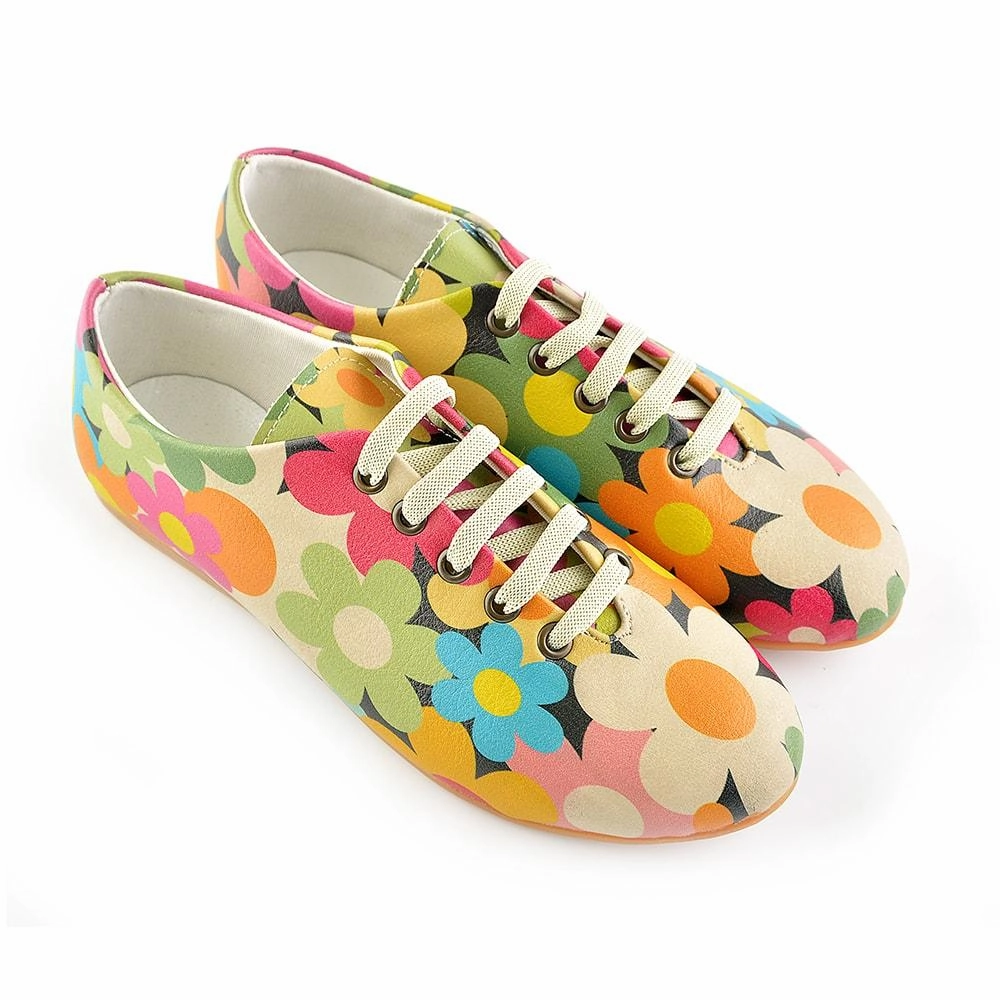 Road grip Colored Daisies Ballerinas Shoes SLV064