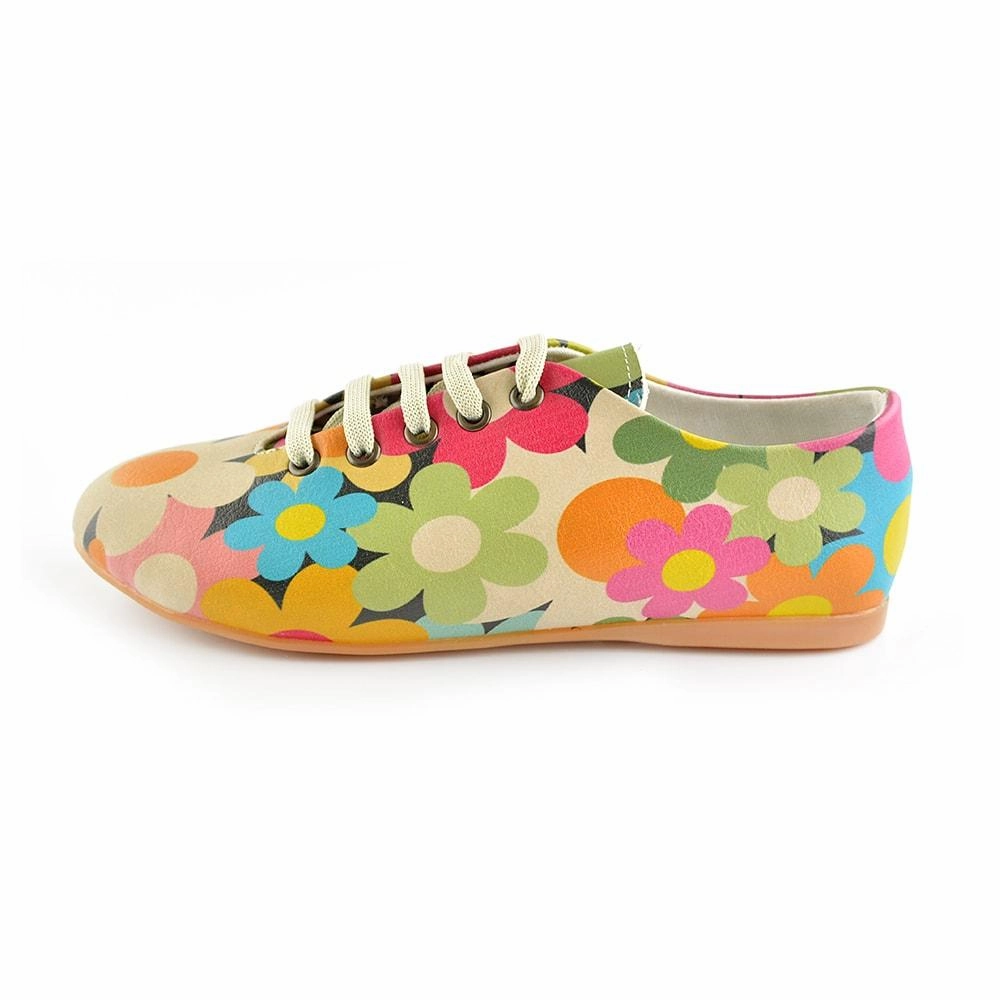 Colored Daisies Ballerinas Shoes SLV064 Date night Flexible Sole