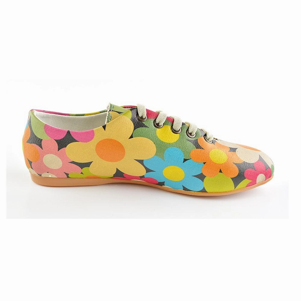 Colored Daisies Ballerinas Shoes SLV064 Color Mix Secure fit