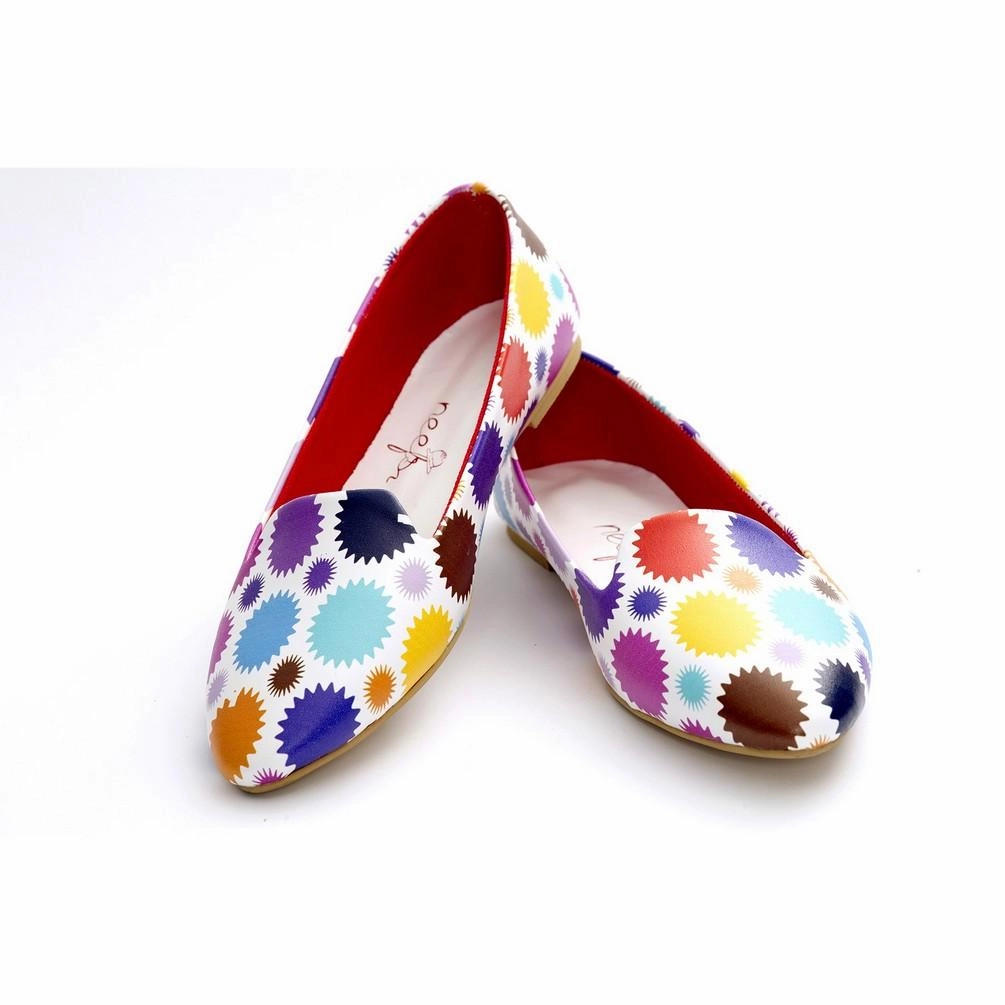 Colored Dots Ballerinas Shoes NBL219 Game Fit