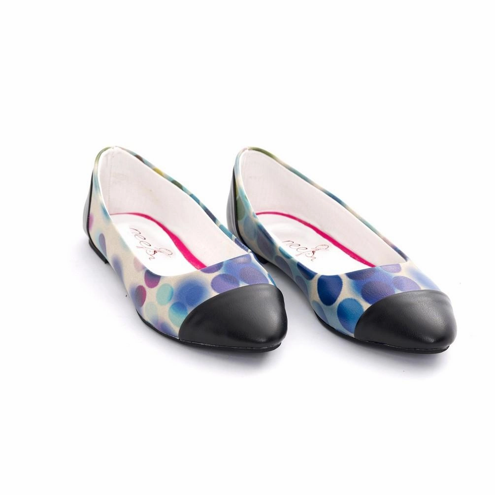 Colored Dots Ballerinas Shoes NMS108 Training Zen Step