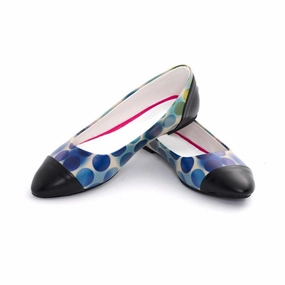 senior care Colored Dots Ballerinas Shoes NMS108