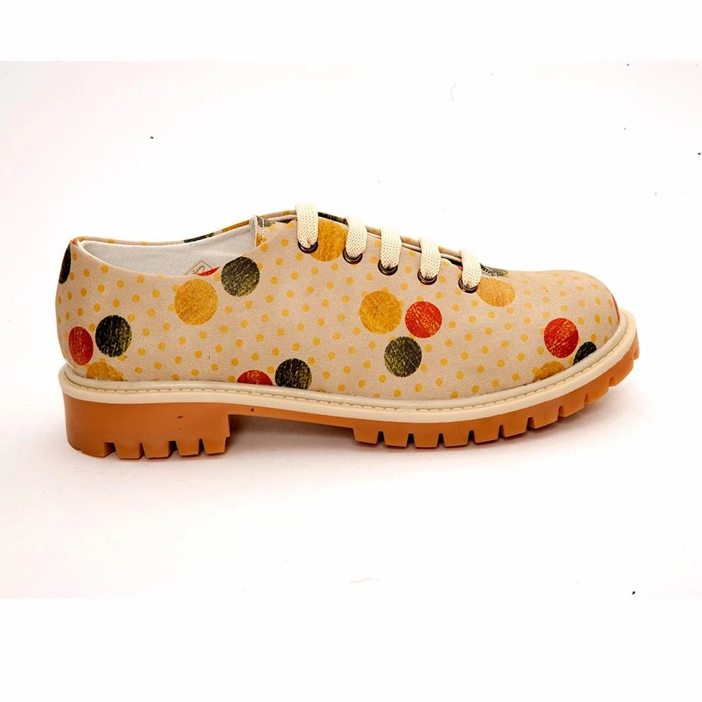 Linen Air Pilates Cool Colored Dots Oxford Shoes TMK6503