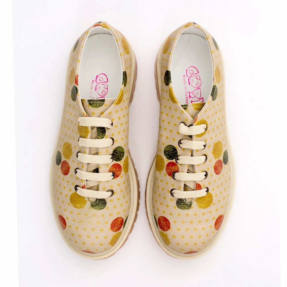 Wardrobe Base Molded Insole Colored Dots Oxford Shoes TMK6503