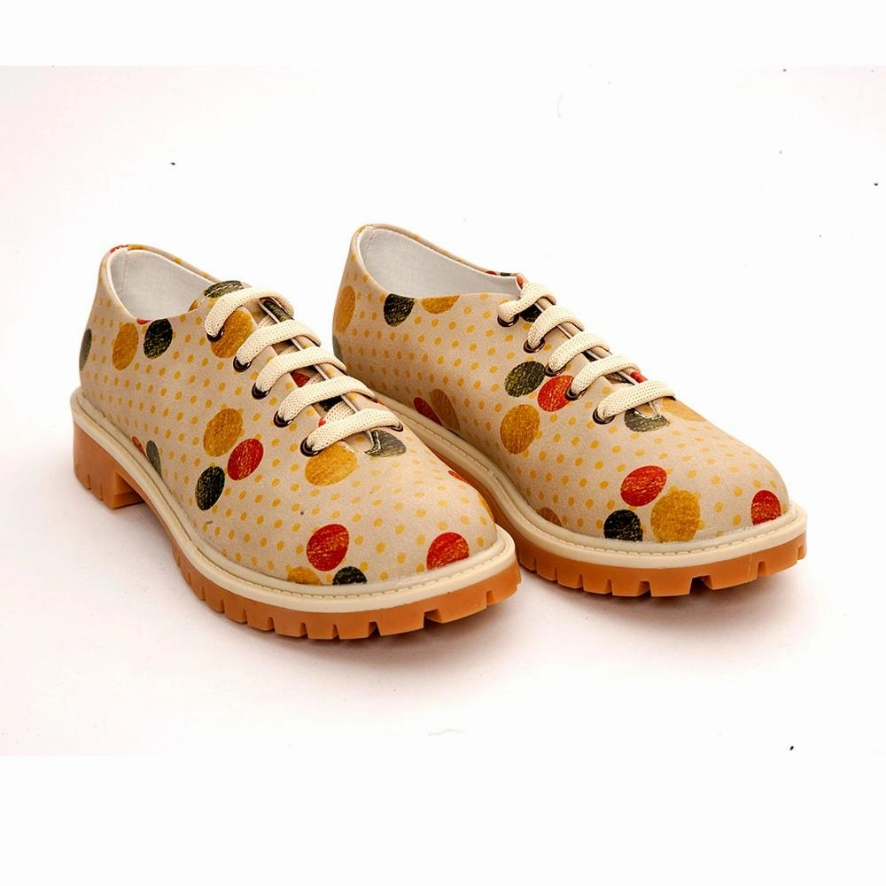Desert Cool Colored Dots Oxford Shoes TMK6503