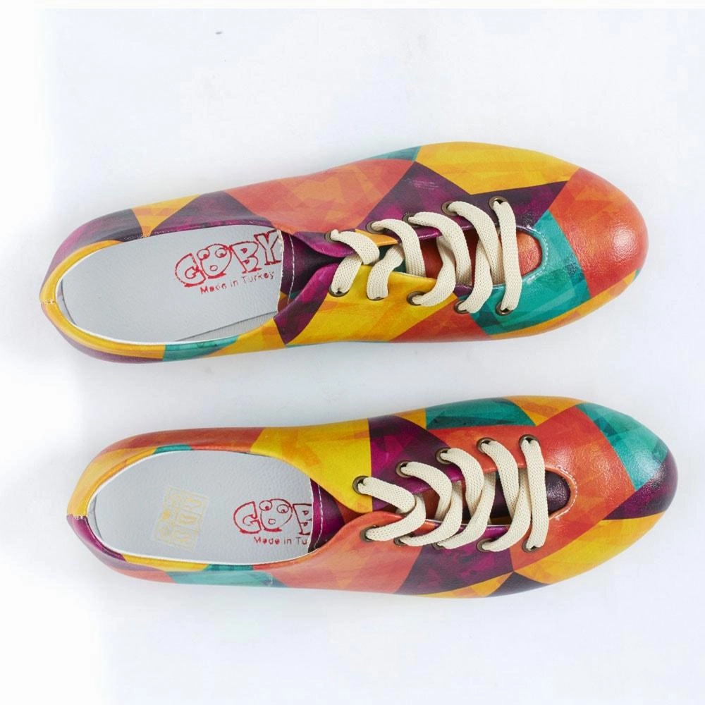 Colored Prismas Ballerinas Shoes SLV077 Outfit Key