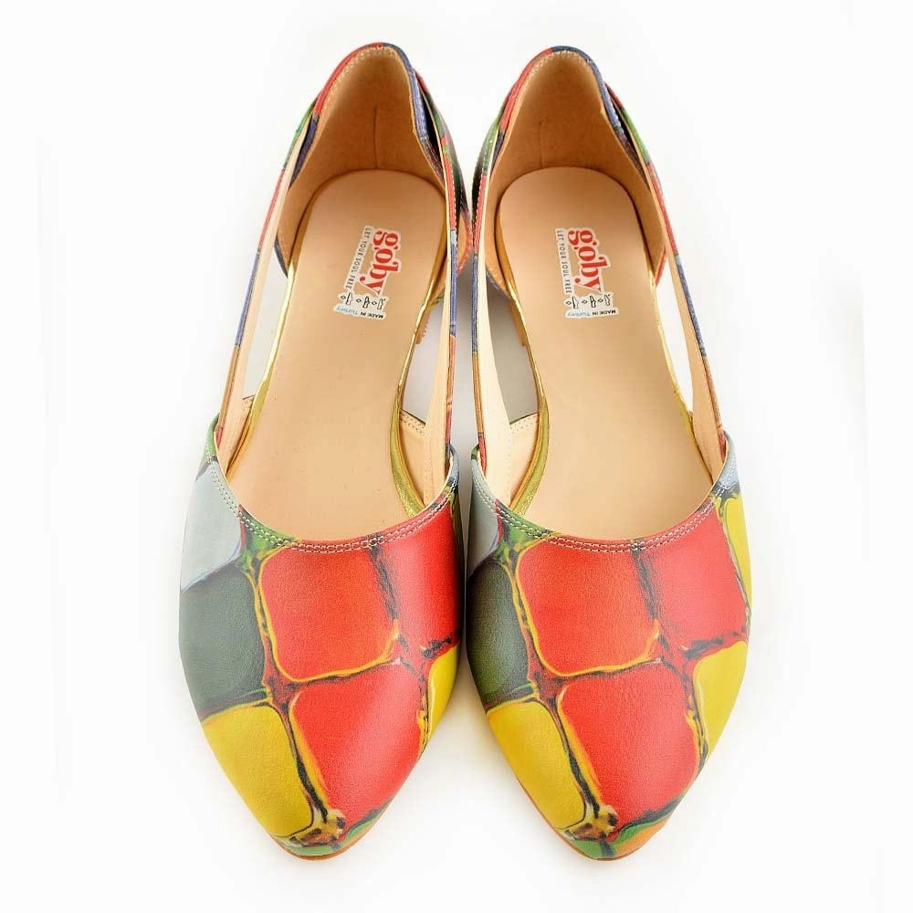 Colored Stones Ballerinas Shoes OMR7001 Rich Jewel King Walk