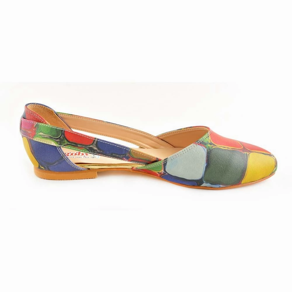 Colored Stones Ballerinas Shoes OMR7001 Trendy