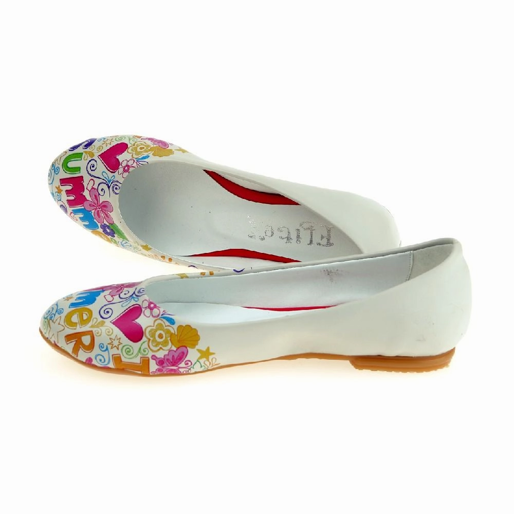Colorful Summer Ballerinas Shoes 1067 Resort Mood Teen Edge