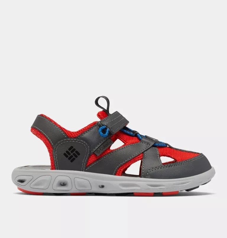 Columbia Techsun Wave 1767561-089 Sandals Kids Gray Adjustable Strap JOBB2125 Slide On Sandals Leather